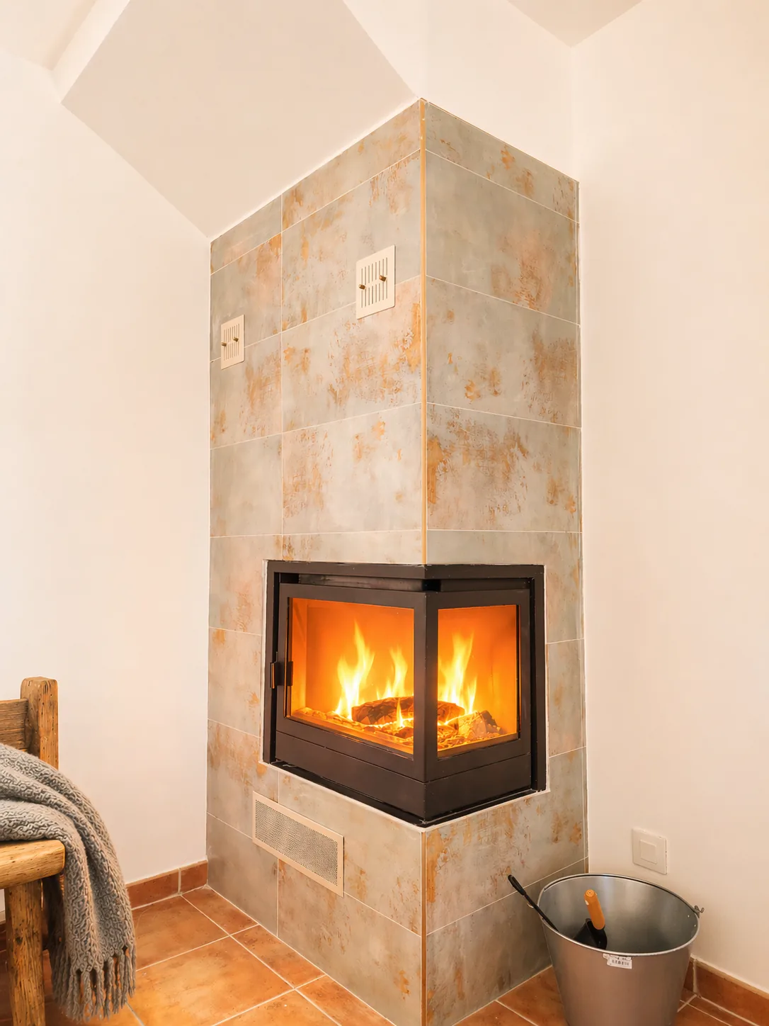 Chimenea rústica